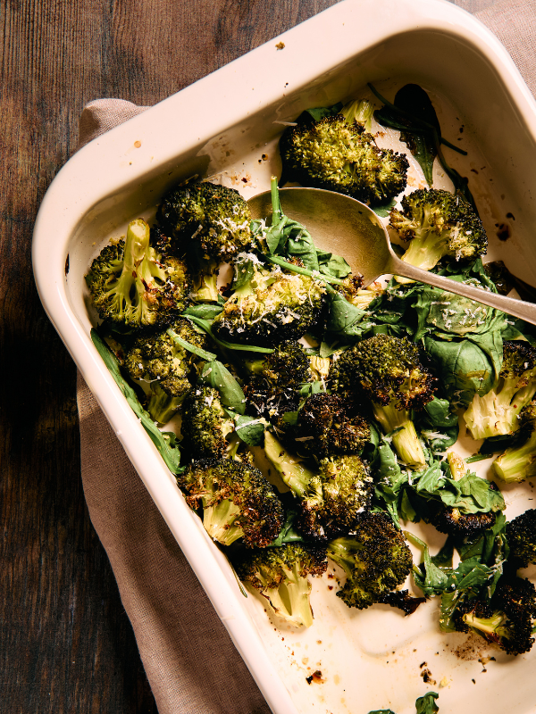 Recipe: Roasted Broccoli with Spinach & Lemon