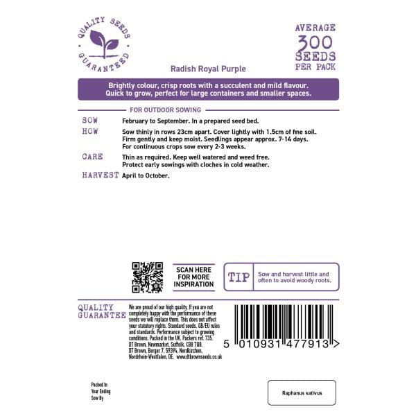 Radish Royal Purple Seeds