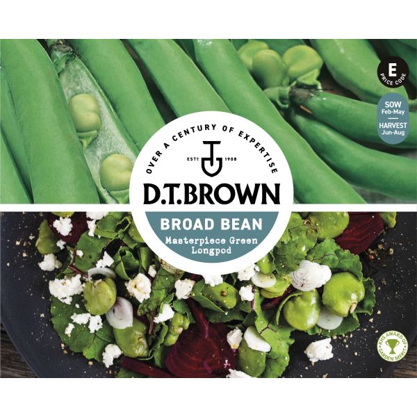 Broad Bean Masterpiece Green Longpod AGM Seeds
