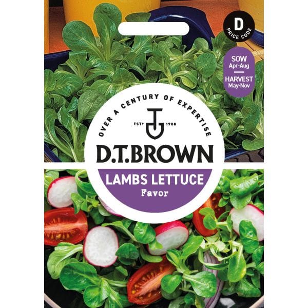 DT Brown VEGETABLE SEEDS Lambs Lettuce Favor Seeds