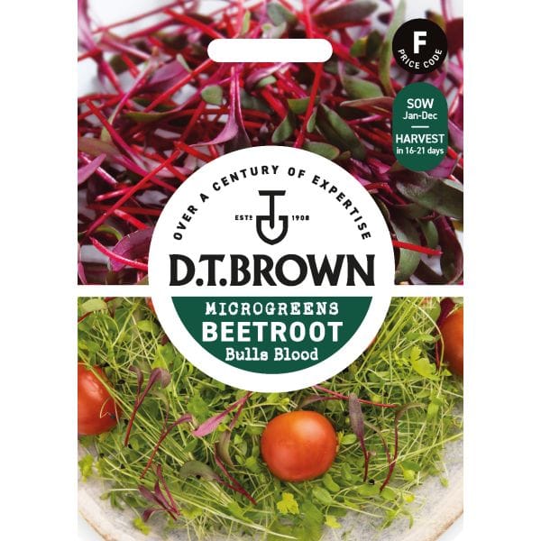 DT Brown VEGETABLE SEEDS Beetroot Bulls Blood Seeds