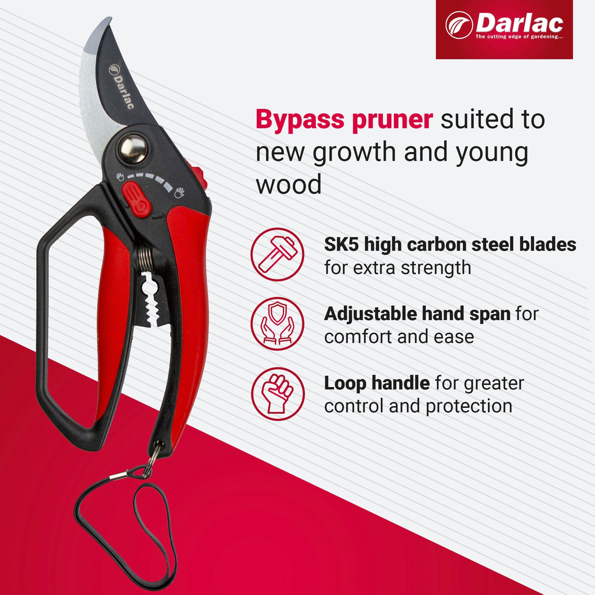 dt-brown HARDWARE Darlac Adjustable Bypass Secateurs