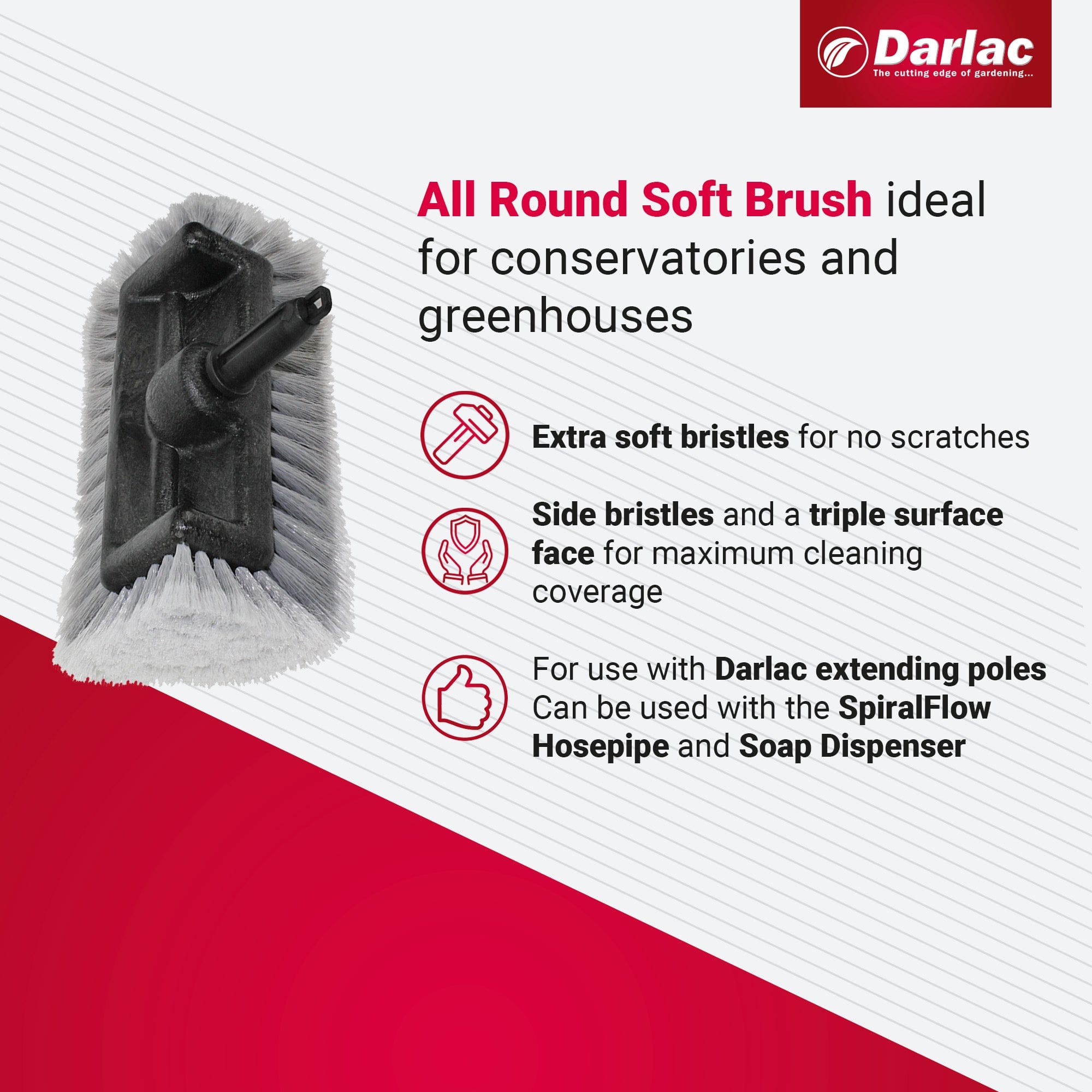 dt-brown HARDWARE Darlac Swop Top All Around Soft Brush