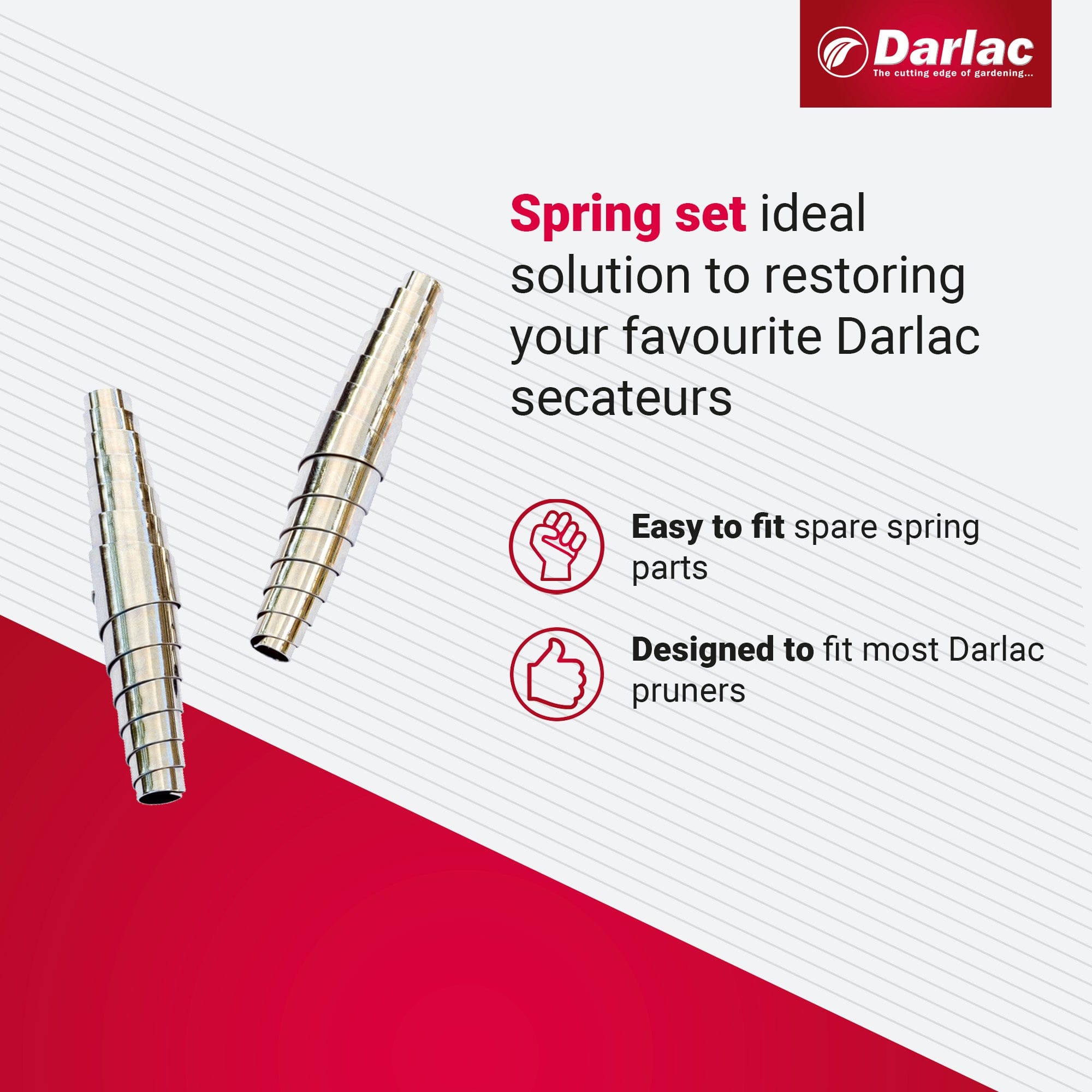 dt-brown HARDWARE Darlac Expert Secateurs Spring Set