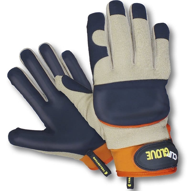 dt-brown HARDWARE Clipglove Leather Palm Glove Male - Medium