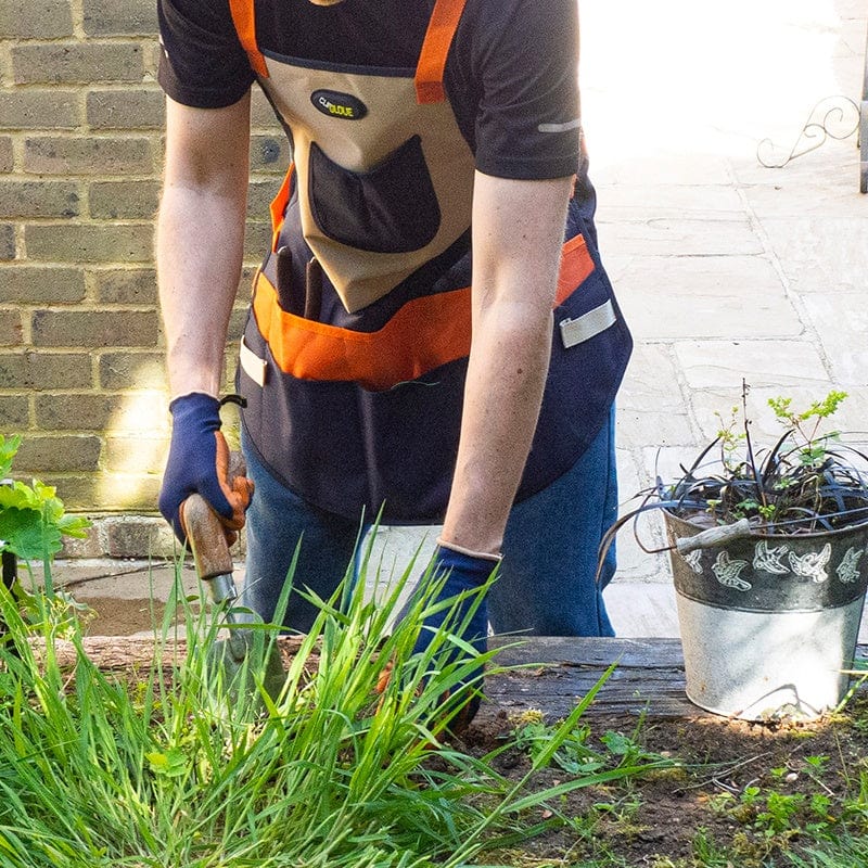 dt-brown HARDWARE Short Apron Orange/Navy