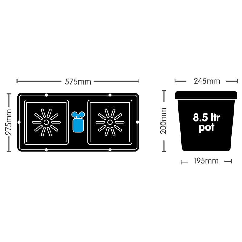 dt-brown HARDWARE Easy2grow Irrigation Kit Extension Module