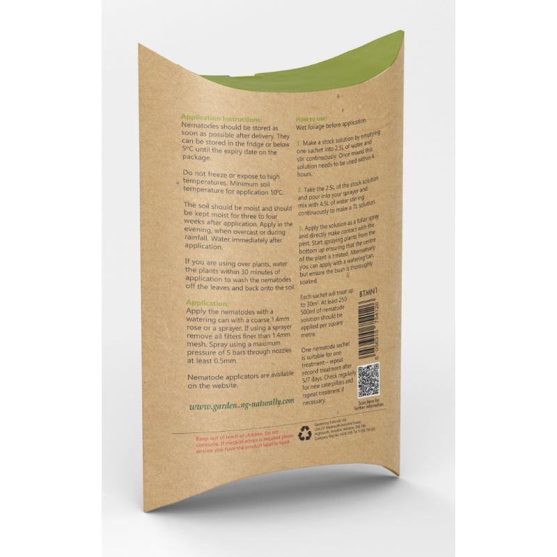 dt-brown HARDWARE Box Moth Caterpillar Control Nematodes 30sqm x 2 (2 sachets)