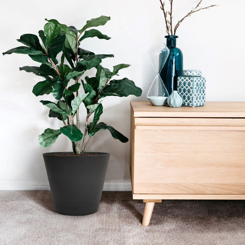 dt-brown HARDWARE Octavia Recycled and Unbreakable Plant Pot 38cm Slate