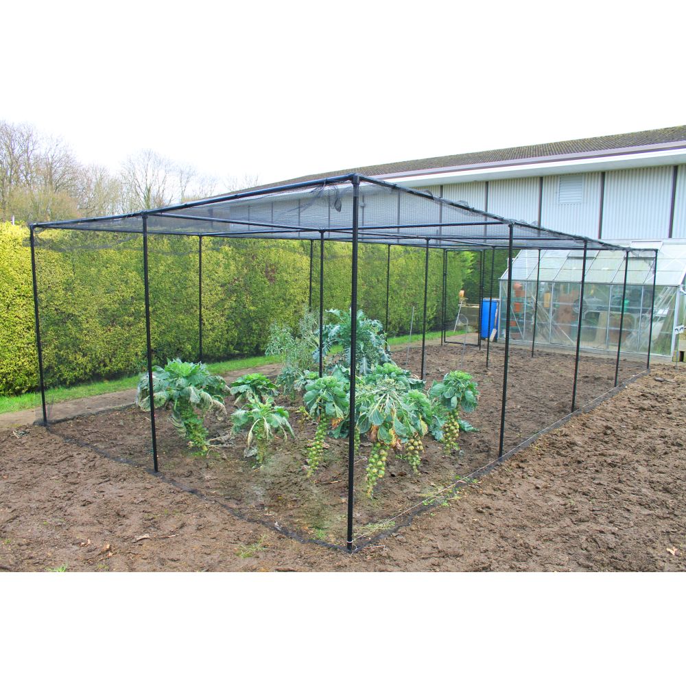 Premium Walk In Aluminium Fruit & Veg Cage with Bird Netting