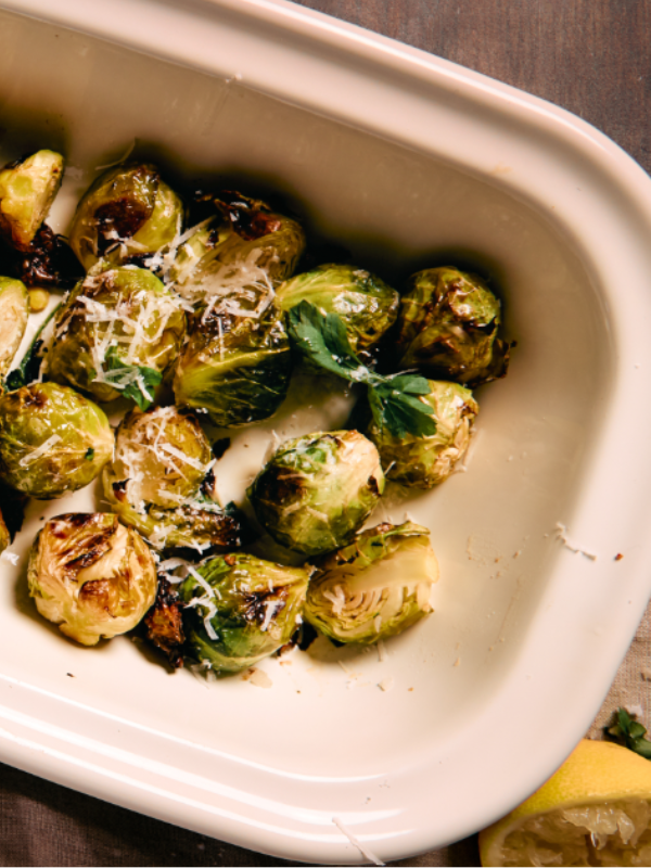 Recipe: Roasted Brussel Sprouts with Lemon & Parmesan