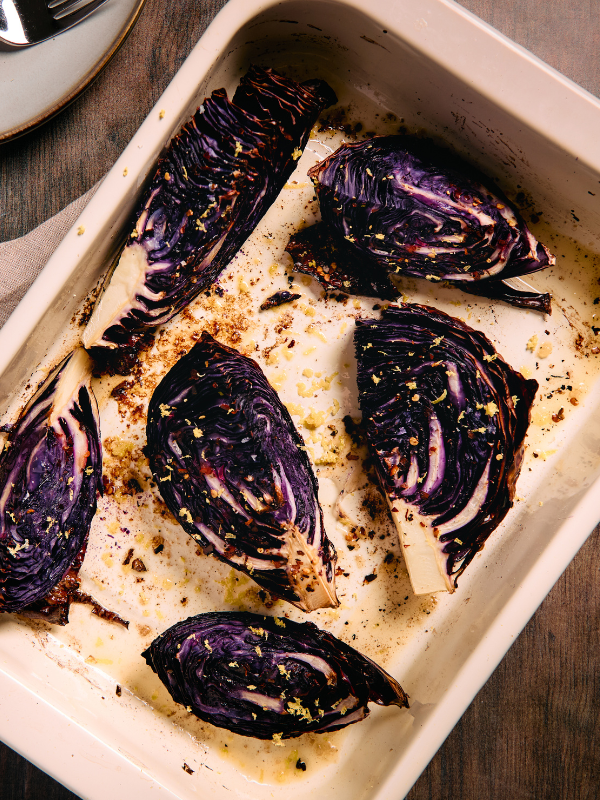 Recipe: Roasted Red Cabbage with Bacon and Caraway