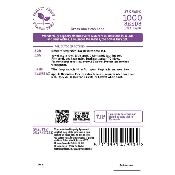 Cress American Land Seeds