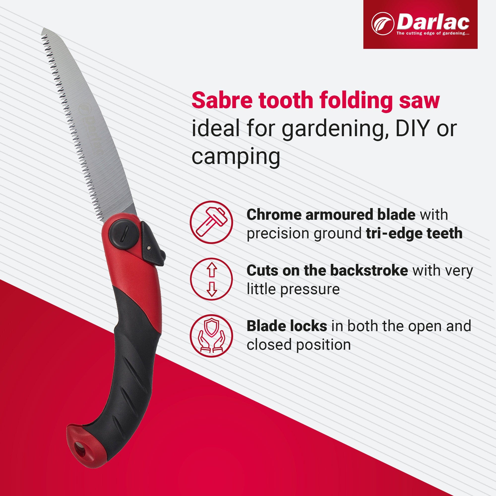 dt-brown HARDWARE Darlac Sabre Tooth Folding Saw