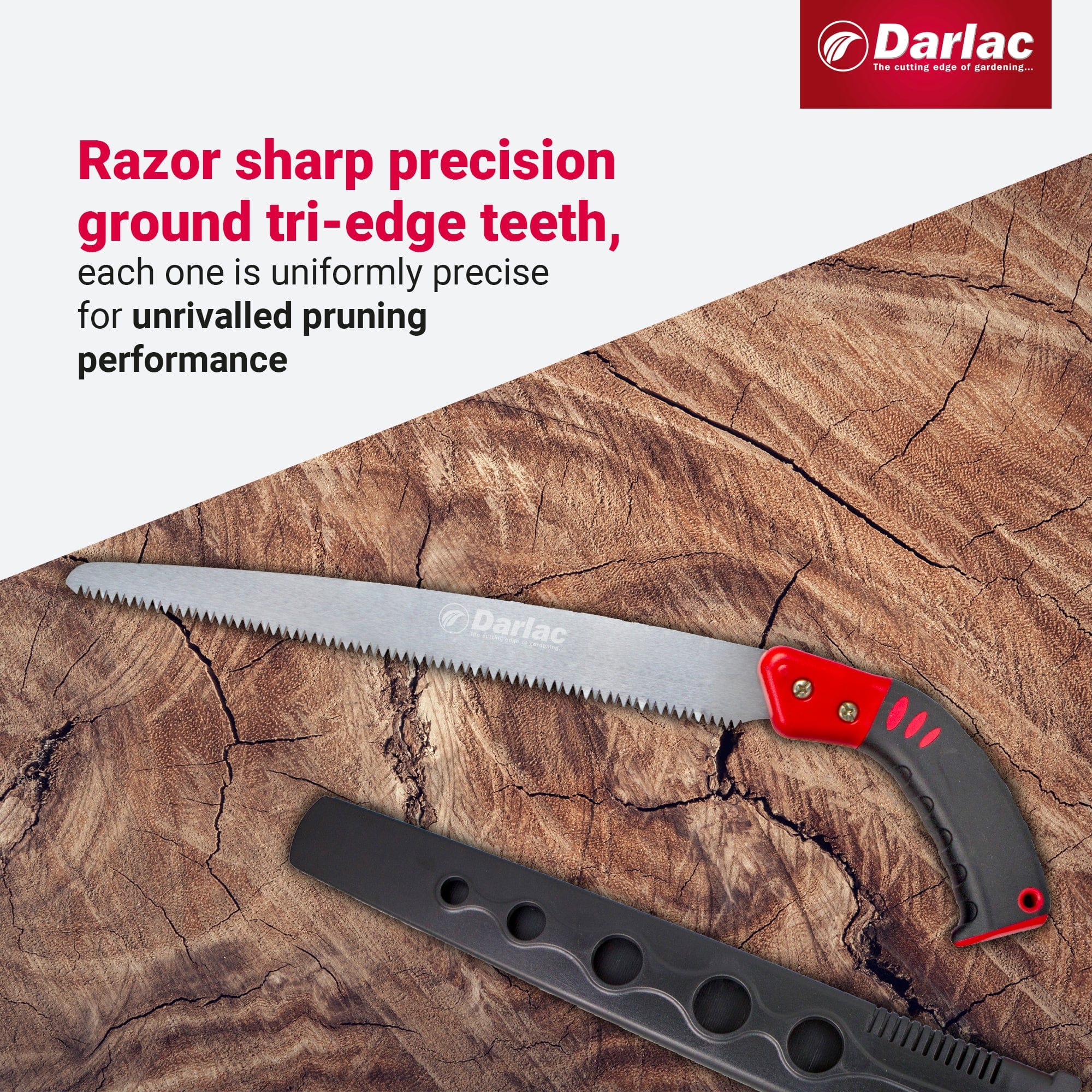 dt-brown HARDWARE Darlac Sabre Tooth Tri-Edged Pruning Saw