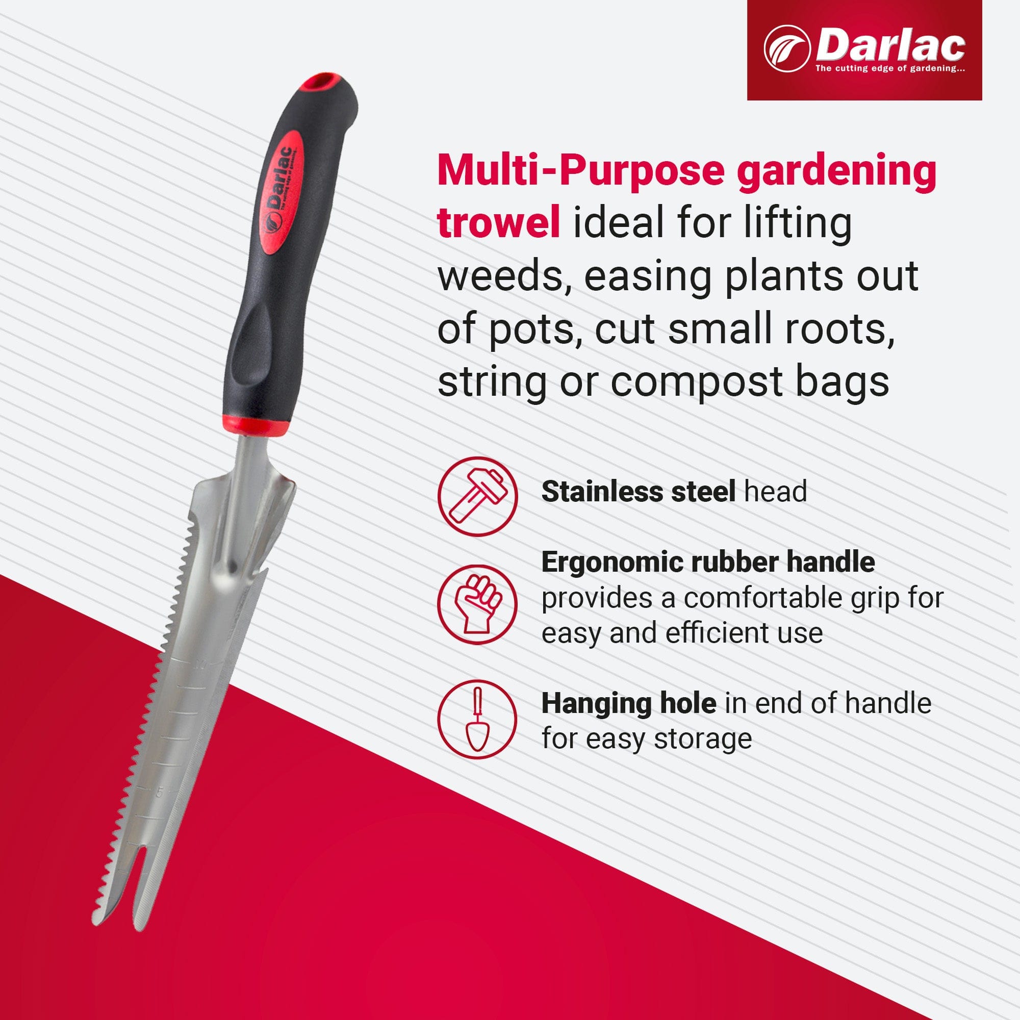 dt-brown HARDWARE Darlac 5 in 1 Hand Trowel