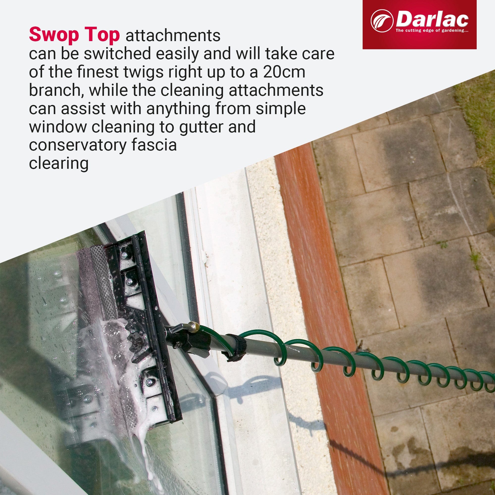 dt-brown HARDWARE Darlac Swop Top Glass Squeegee