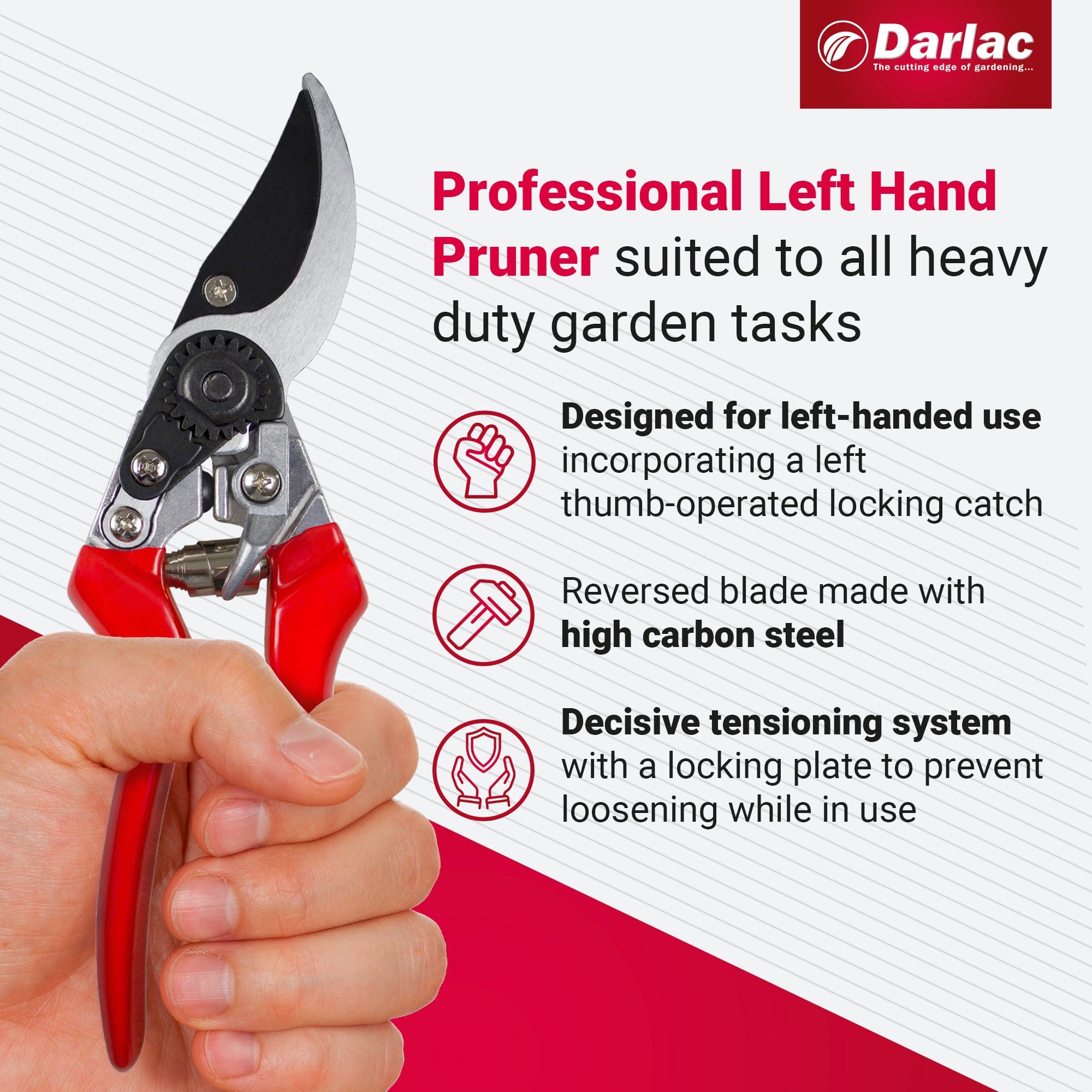 dt-brown HARDWARE Darlac Professional Left Hand Secateurs