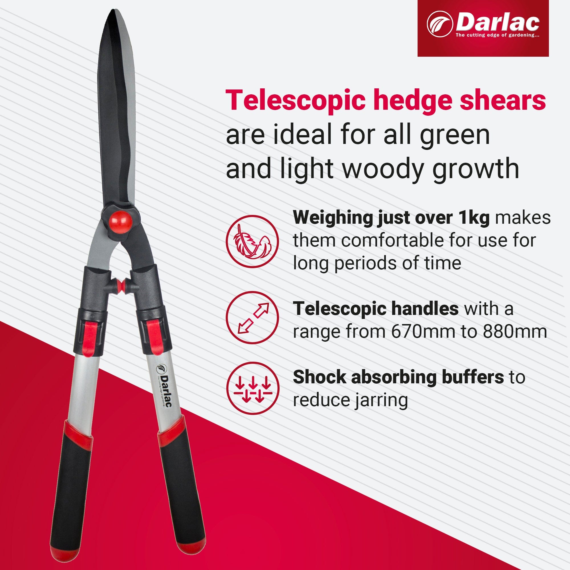 dt-brown HARDWARE Darlac Telescopic Hedge Shear