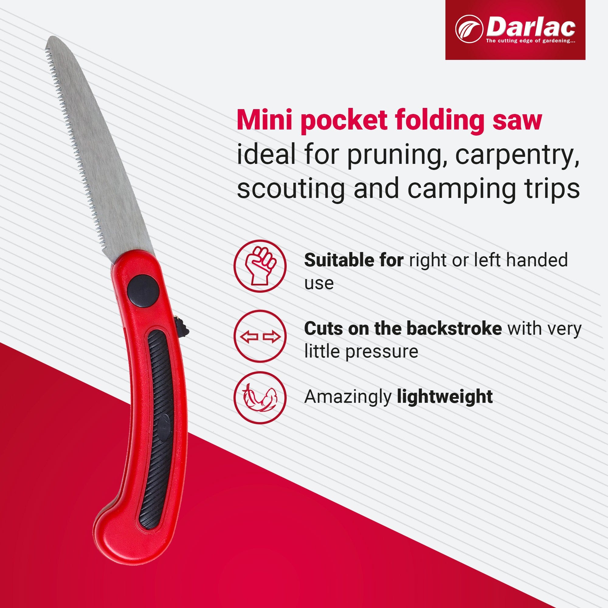 dt-brown HARDWARE Darlac Mini Pocket Folding Saw