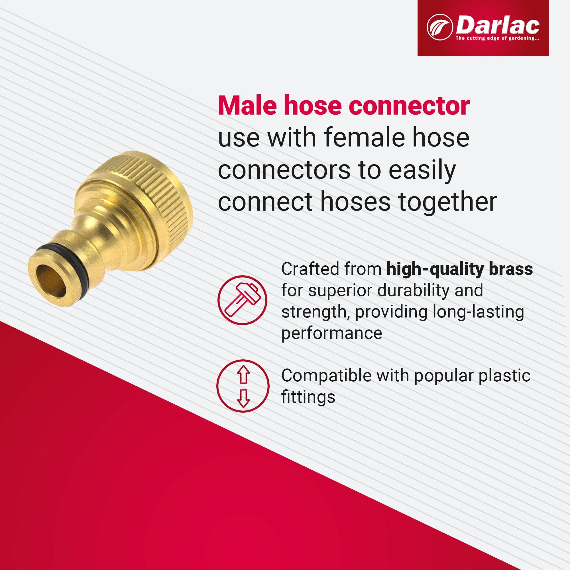 dt-brown HARDWARE Darlac Male Hose Connector