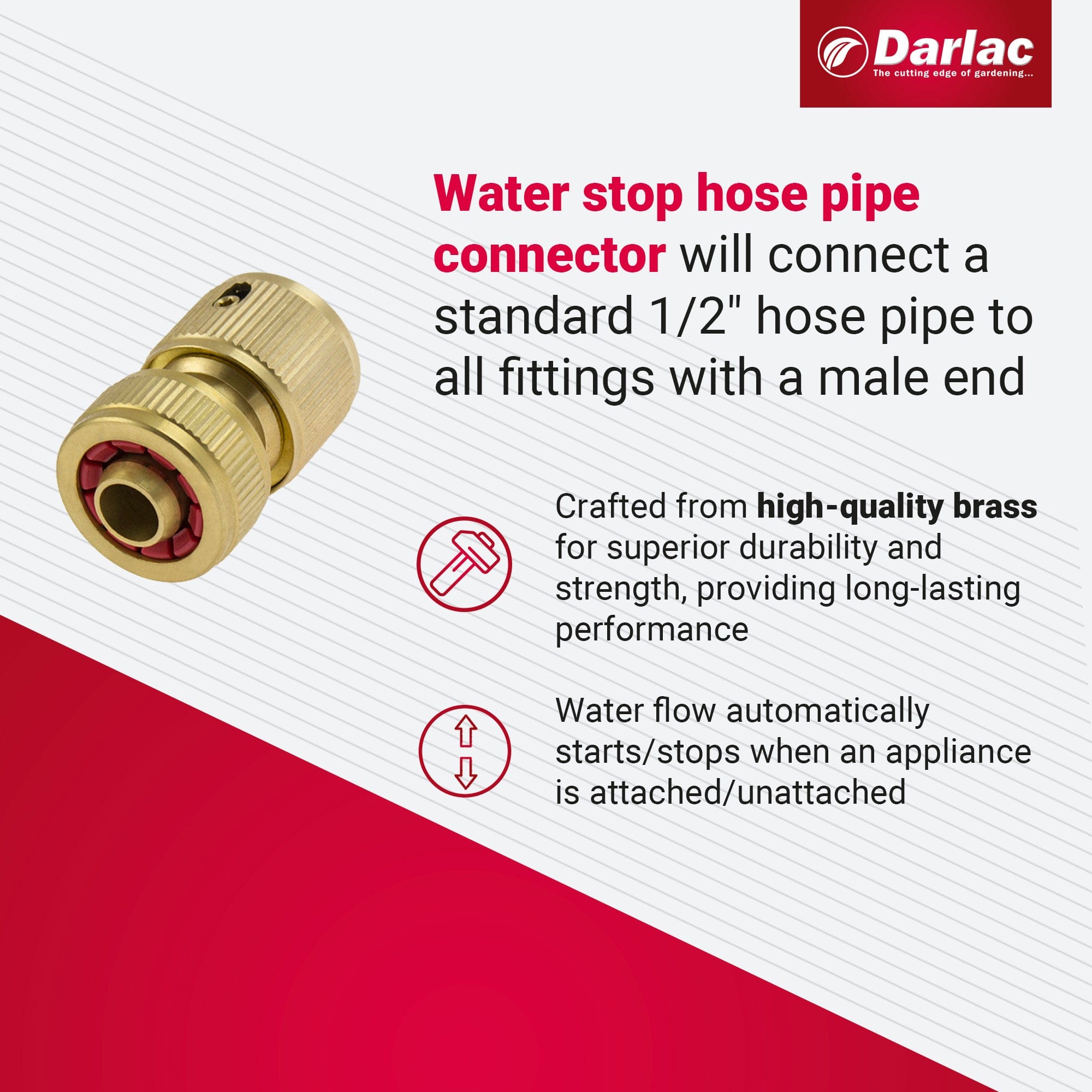 Darlac Water Stop Hose Connector
