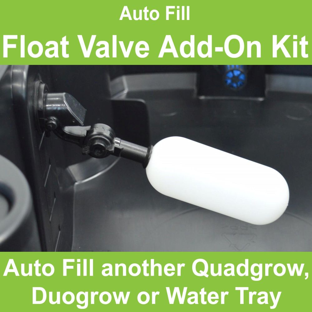 Quadgrow Watering System Auto Fill Float Valve Add-On Kit x 2