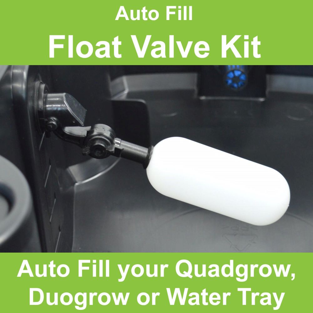 Quadgrow Watering System Auto Fill Float Valve Kit x 2