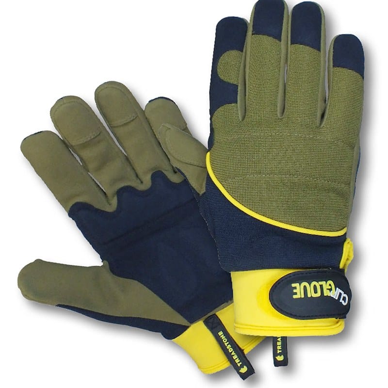 dt-brown HARDWARE Clipglove Shock Absorber Gloves (Male Medium)