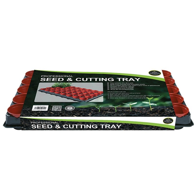 dt-brown HARDWARE Seed and Cutting Tray with 40 x 6cm Pots