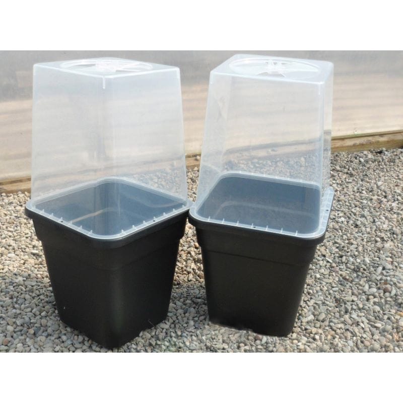 dt-brown HARDWARE Quadgrow Watering System Clear Propagation Lids